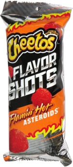 Cheetos Flavor Shots Flamin Hot Asteroids