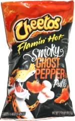 Cheetos Puffs Cheese Flavored Snacks Flamin' Hot Ghost Pepper