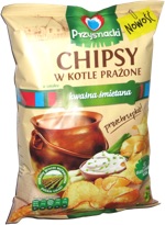 Chipsy w Kotle o smaku Prażone Kwaśna Śmietana