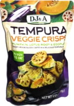 DJ&A Tempura Veggie Crisps Pumpkin, Lotus Root & Eggplant
