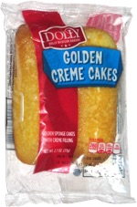 Dolly Madison Bakery Golden Creme Cakes