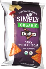Simply Organic Doritos Spicy White Cheddar