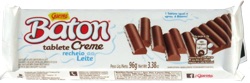 Garoto Baton Tablete Creme Recheio ao Leite