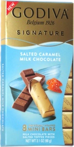 Godiva Signature Salted Caramel Milk Chocolate 8 Mini Bars