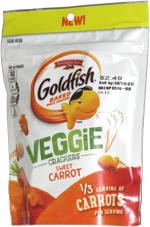 Goldfish Veggie Crackers Sweet Carrot