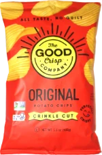 The Good Crisp Company Original Potato Chips Crinkle Cut