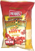 Herr's Fire Roasted Sweet Corn Fiery Hot Flavored Popcorn