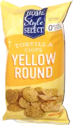 Home Style Select Tortilla Chips Yellow Round