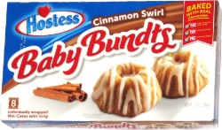 Hostess Baby Bundts Cinnamon Swirl