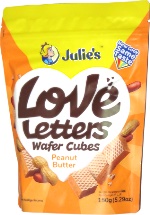 Julie's Love Letters Wafer Cubes Peanut Butter