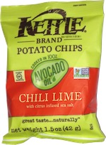 Kettle Chips Cooked in 100% Avocado Oil Chili Lime