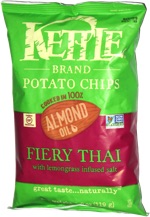 Kettle Chips Cooked in 100% Almond Oil Fiery Thai