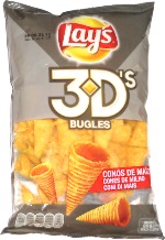 Lay's 3D's Bugles Sabor Bacon y Queso