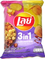 Lay's Rock Ridged Potato Chips 3 in 1 Popcorn Mix Flavor