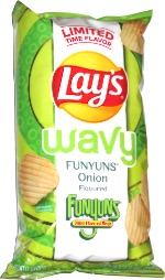  Lay's Wavy Funyuns Onion Flavored Potato Chips Ranch