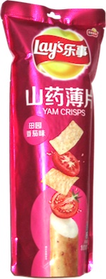 Lay's Yam Crisps Pastoral Tomato