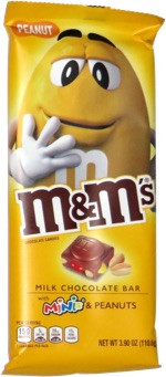 M&M's Bar Milk Chocolate with Minis & Peanuts