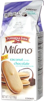 Pepperidge Farm Milano Coconut Flavored Chocolate
