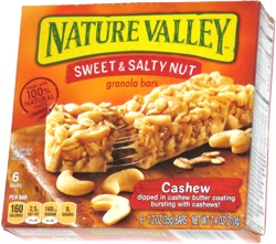 Nature Valley Sweet & Salty Nut Granola Bars Cashew