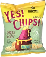 Ohsung Yes! Chips! Sweet Potato Chips with Black Sesame