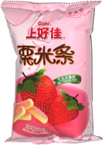 Oishi Strawberry Flavor Corn Curls