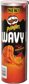 Pringles Wavy Applewood Smoked Cheddar