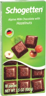Schogetten Alpine Milk Chocolate with Hazelnuts