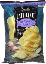 Specially Seleced Lattice Cut Roasted Garlic & Sea Salt Kettle Chips