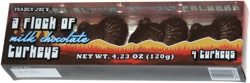 A Flock of Milk Chocolate Turkeys