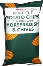 Trader Joe's Ridge-Cut Potato Chips Seasoned with Horseradish & Chives