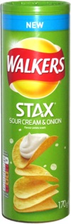 Walkers Stax Sour Cream & Onion