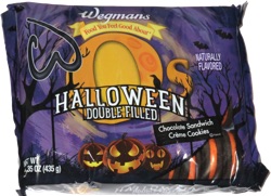 Wegmans WOs Halloween Double Filled Chocolate Sandwich Crème Cookies