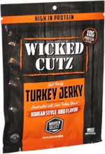 Wicked Cutz Turkey Jerky Korean Style BBQ Flavor