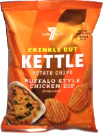 7 Select Crinkle Cut Kettle Potato Chips Buffalo Style Chicken Dip