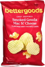 Bettergoods Chef Inspired Smoked Gouda Mac N' Cheese Flavored Wavy Potato Chips