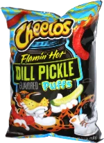 Cheetos Flamin' Hot Dill Pickle Puffs