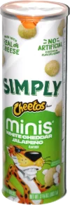 Cheetos Simply Minis White Cheddar Jalapeño