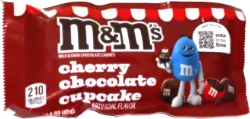 M&M's Cherry Chocolate Cupcake