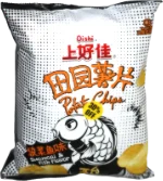 Oishi Potato Chips Suancai & Fish Flavor