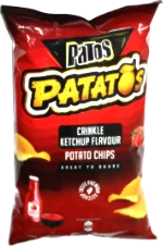 Patos Patatos Crinkle Ketchup Flavour Potato Chips