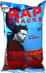Rap Snacks Lil Baby All In Hot Potato Chips
