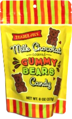Trader Joe's Milk Chocolate Covered Gummy Bears Candy